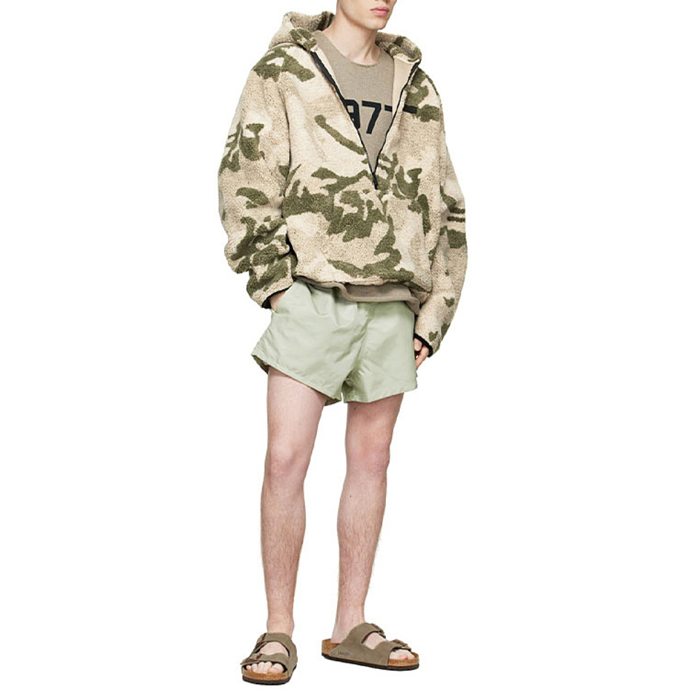 Шорты Fear of God Essentials SS22 Green Nylon Shorts Seafoam, FOG-SS22-751
