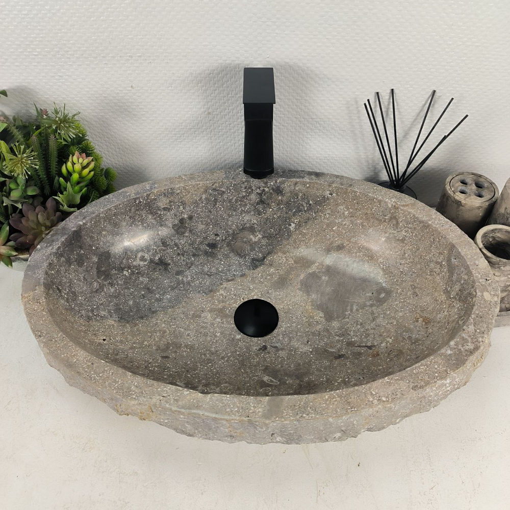Раковина из мрамора Erozy Grey EM-64665 62*42*15 0189