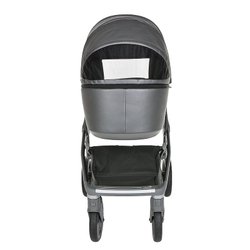 Детская коляска Roan Bass Next Кожа 2 в 1 RN083/1 Graphite Pearl