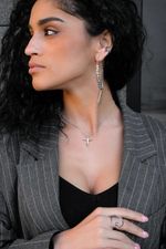 Колье крестик Слияние мини