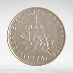 France, 1 Franc 1978 - Signature "O. Roty", VF