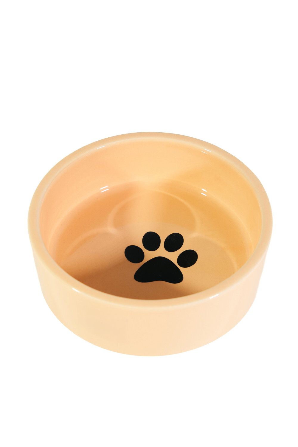 ECOPET Миска керамическая, 13,5*13,5*4,7 см, 460 мл, бежевая