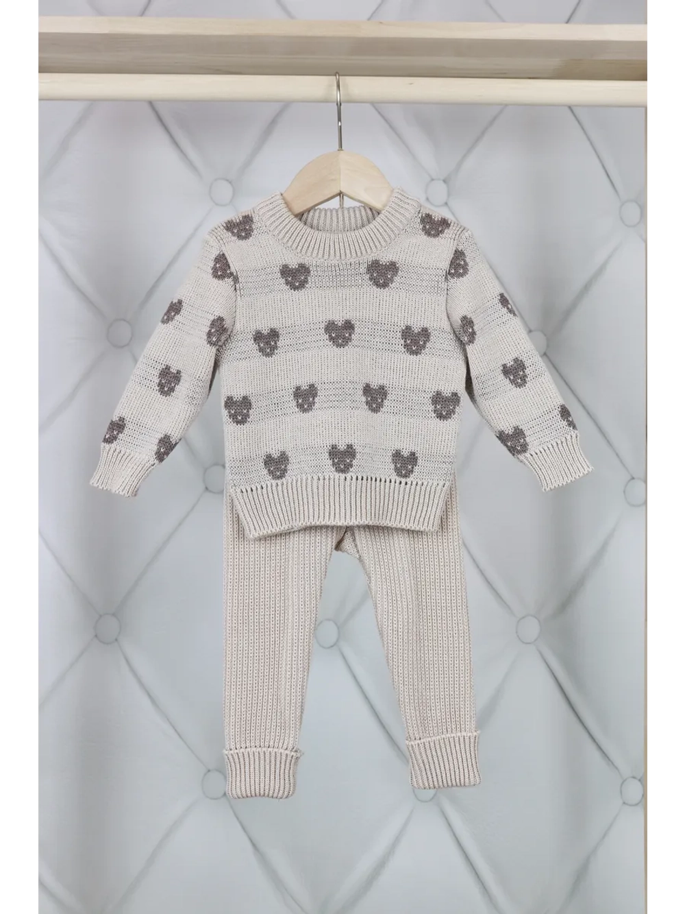 Костюм вязаный детский "Мишки"