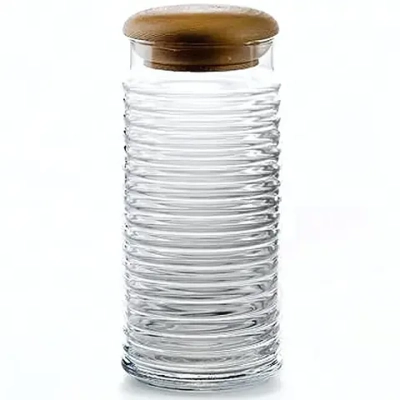 Банка для сыпучих продуктов с деревянной крышкой «babylon», объем 1550 мл