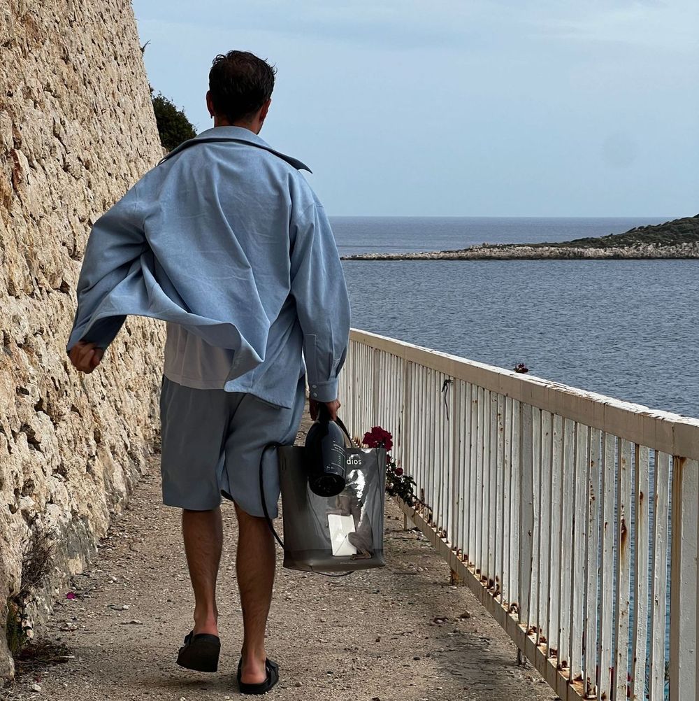 Рубашка Смерч #4 Вельветовая Голубая