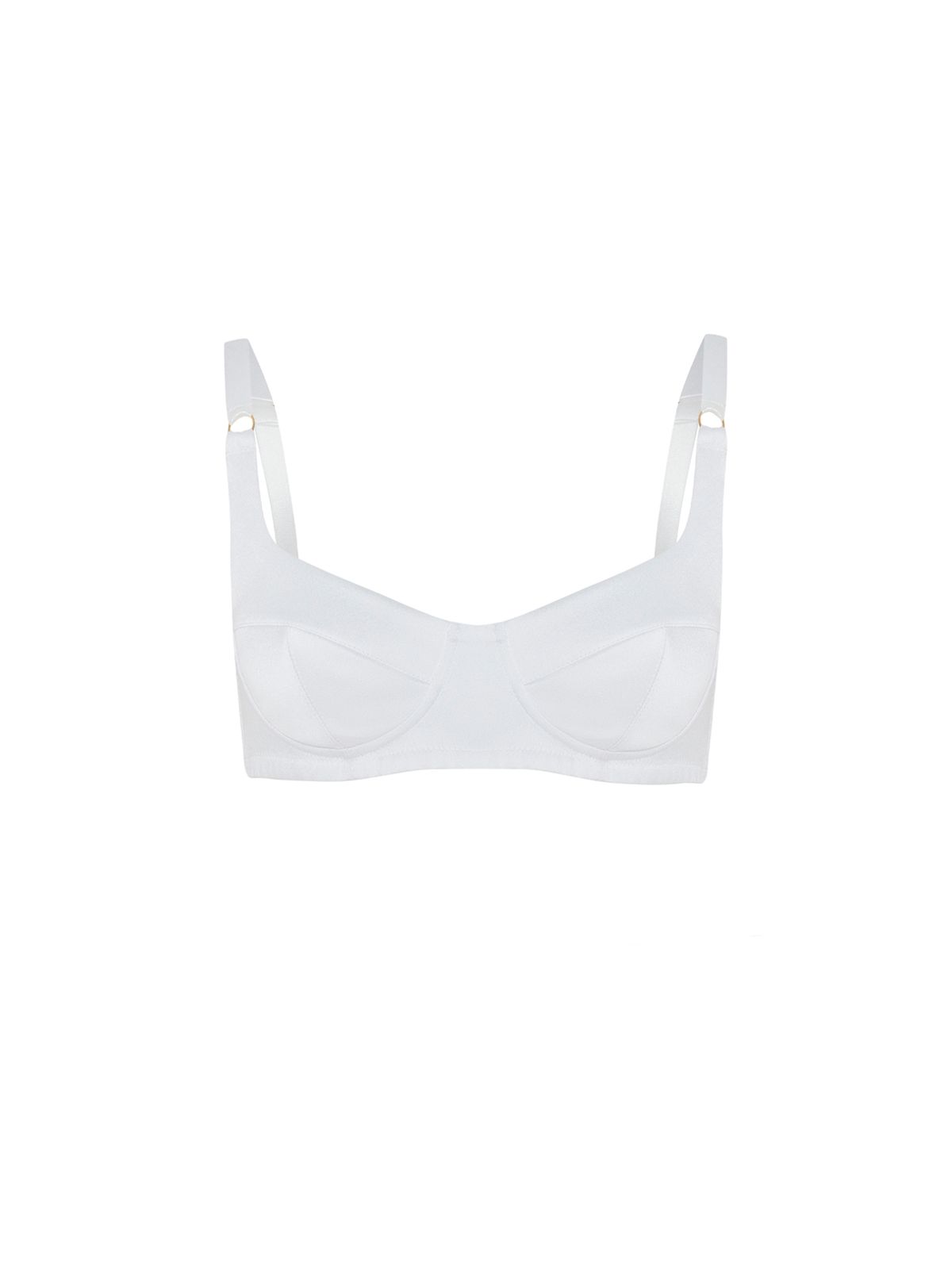 Укороченный топ-бюстье из сатина