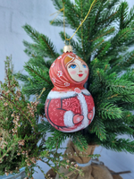 Матрешка стеклянная Машенька