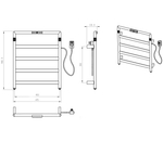 Полотенцесушитель электрический WONZON & WOGHAND KÖLN, Темный графит (WW-A6014-GM)