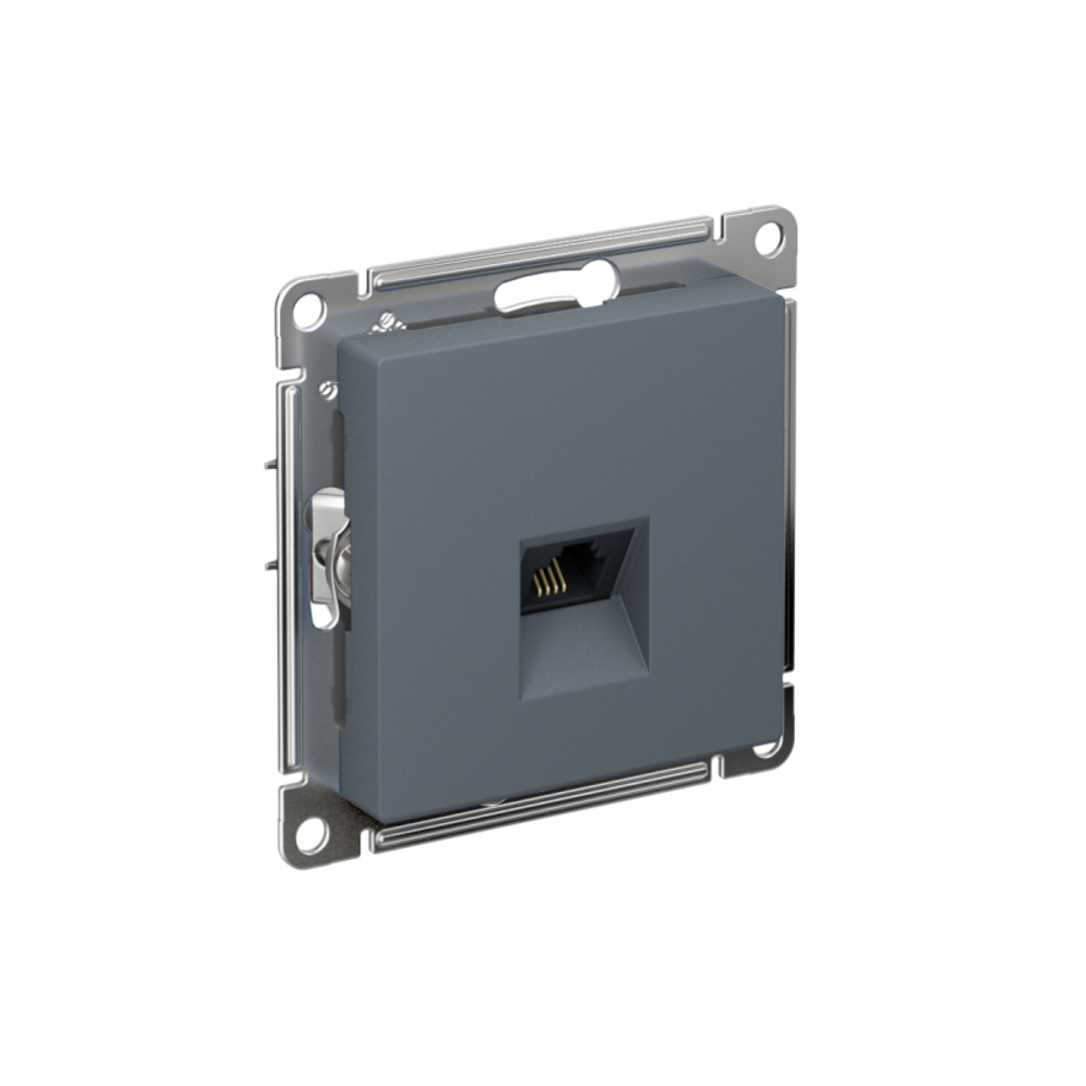 Розетка телефонная 1-м СП AtlasDesign RJ11 механизм грифель SE ATN000781