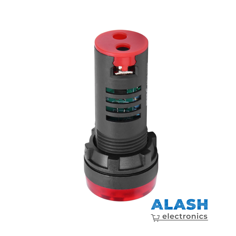 Светозвуковой индикатор AD16-22SM, 220 В, красный