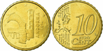 Андорра 10 евроцентов, 2014-2022 UNC