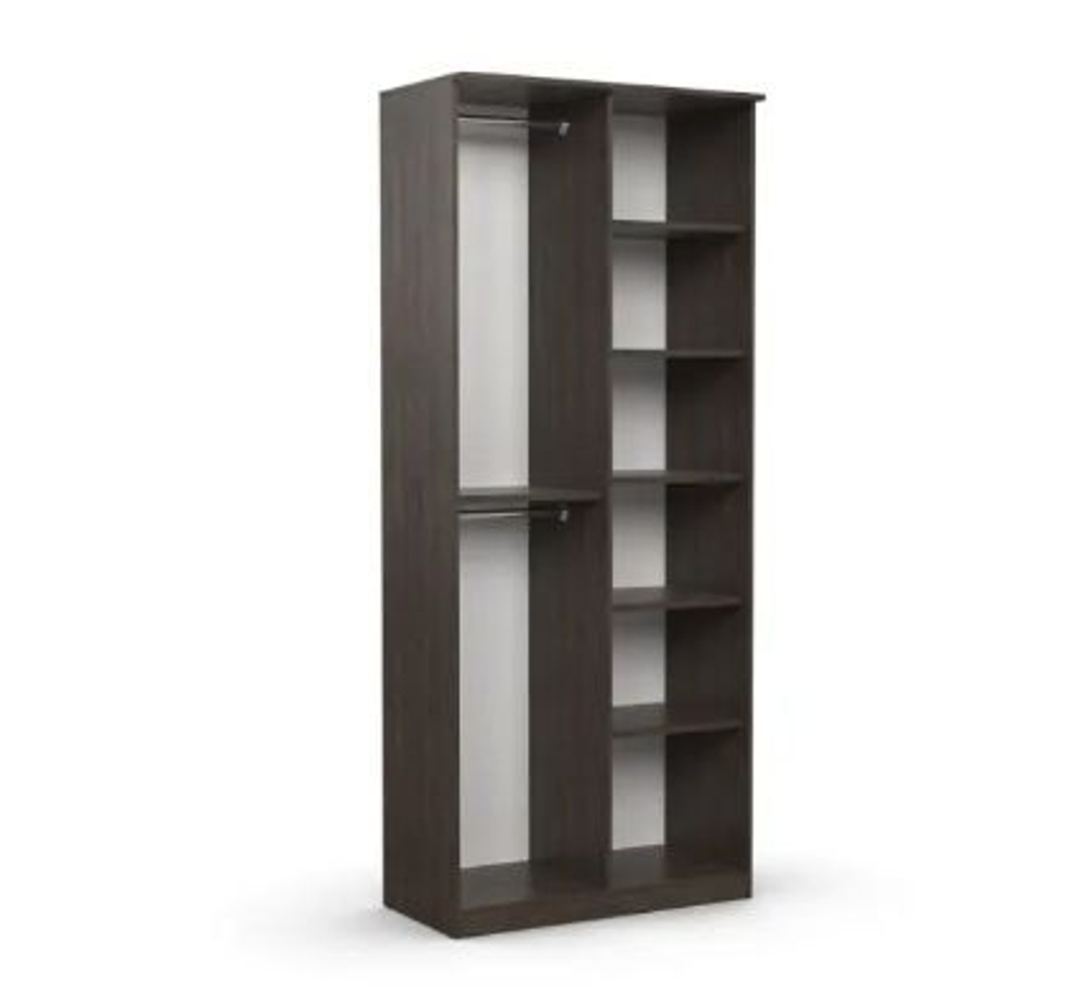 Шкаф 2-х створчатый Дуэт Люкс без зеркала Венге/дуб