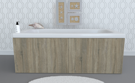 Экран под ванну откидной TR-5-455 ясень шимо