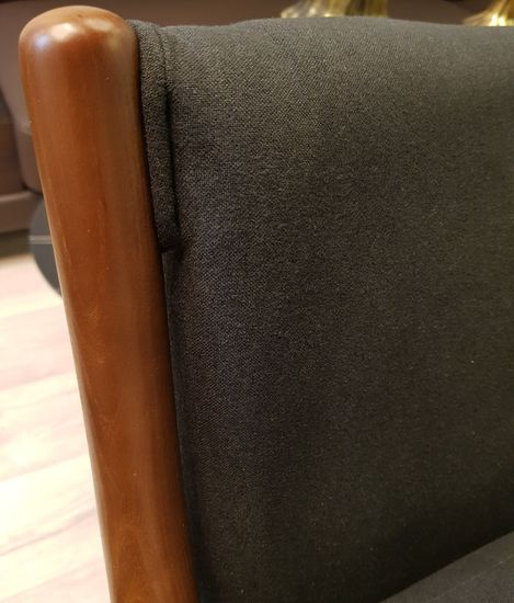 Кресло Finn Juhl Model 45 черная рогожка