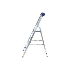 Стремянка Алюмет 5 ступеней алюминиевая с пластиковым органайзером