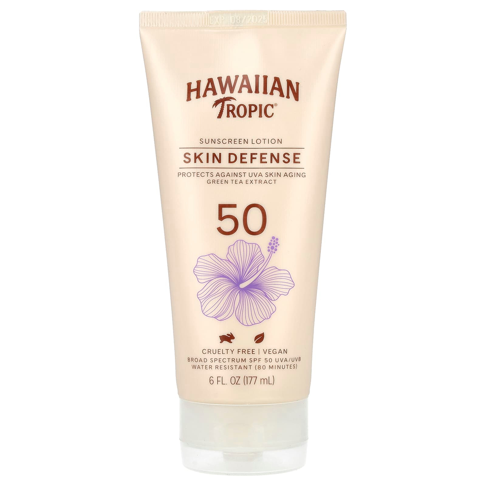 Hawaiian Tropic, Солнцезащитный лосьон для защиты кожи, SPF 50, 177 мл (6 жидк. унц.)
