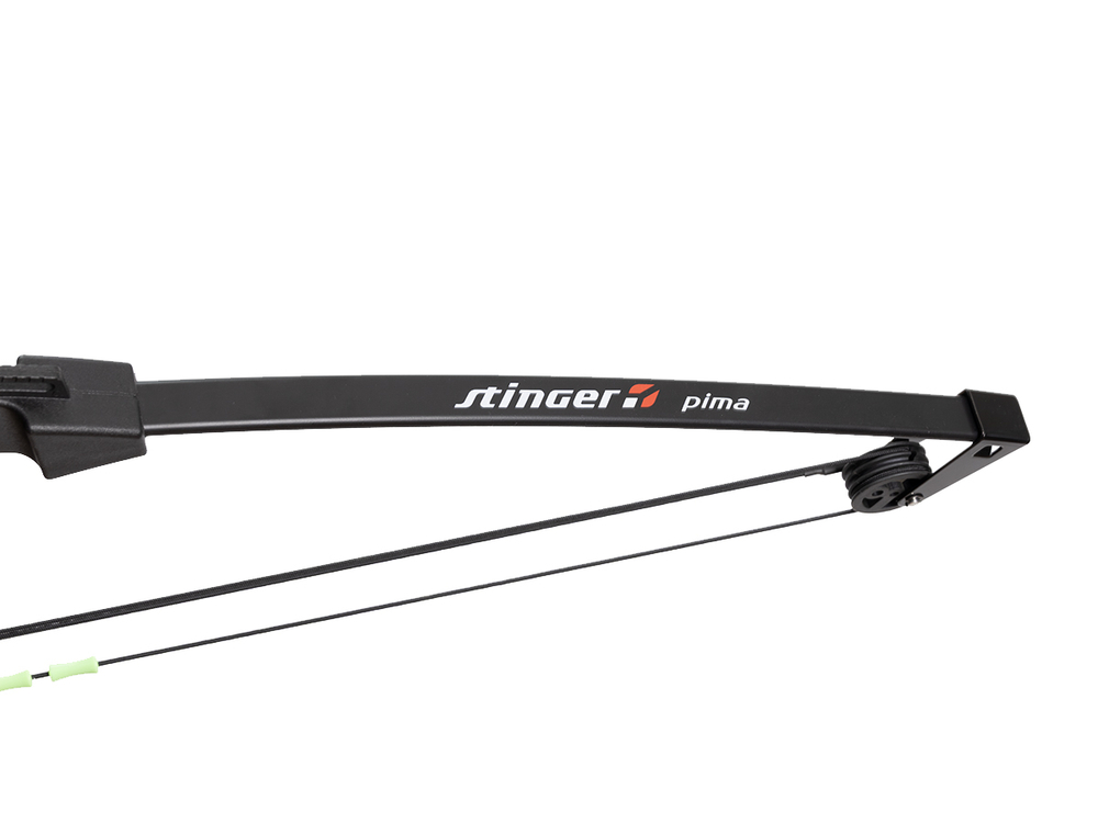 Лук блочный Stinger Pima, детский, 12 lbs/5,5 кг, ABS-пластик, 0.485 кг (SG-BOW-M-12-BLK)