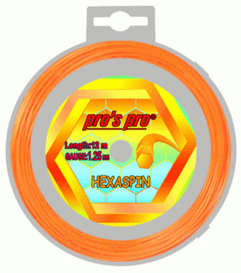 Теннисные струны Pro's Pro Hexaspin Orange (12 m)