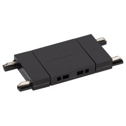 Коннектор питания ЭРА TRM-S5-SC BK для магнитного шинопровода прямой черный | Магнитный шинопровод и аксессуары