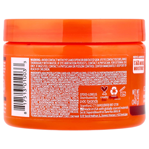 Cantu, масло ши, крем для вьющихся волос с кокосом, 340 г (12 унций)