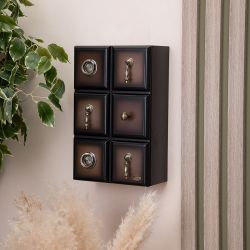 Полка - ключница Пандора Орех Оберджин Шоколад