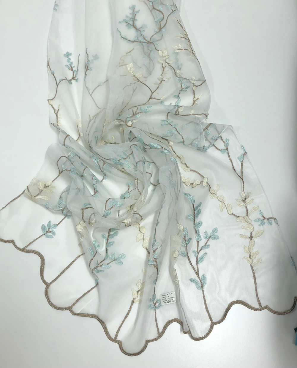 Тюль с вышивкой Sofia арт. Sakura MRT 09 col 09 (высота 300 см, Турция)