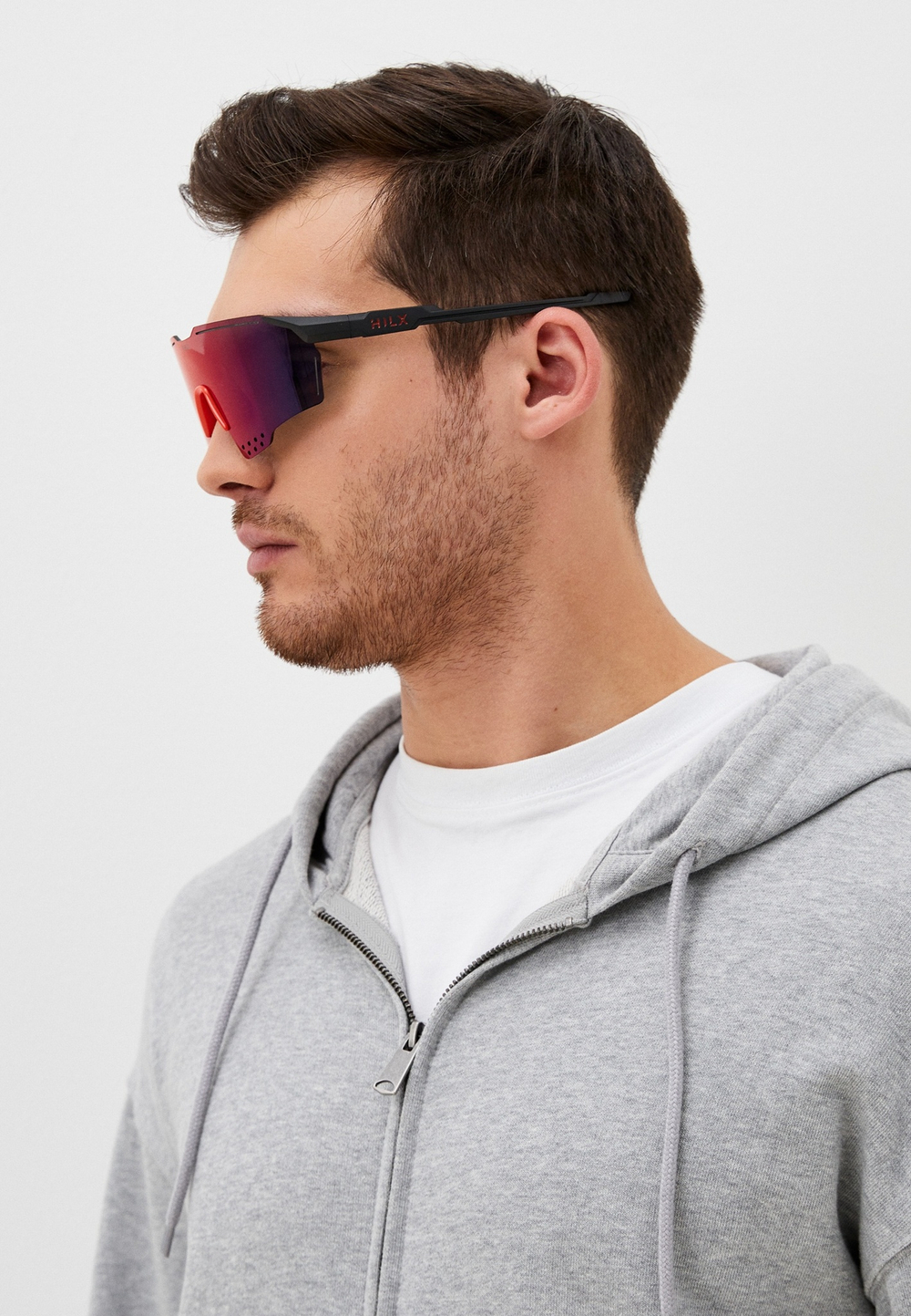 Спортивные очки HILX Gladiator (L) / Matt Black / Red Mirror Lens