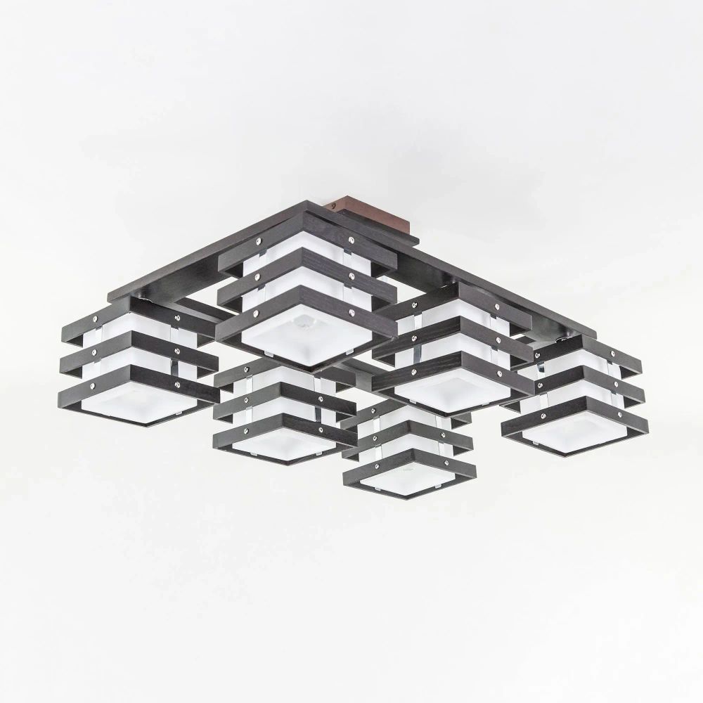 Citilux Киото CL133161 Люстра деревянная Венге Хром