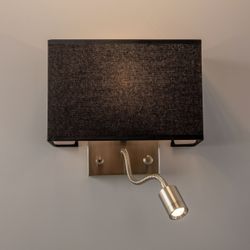 Citiluх Декарт CL704301 Бра с чёрным абажуром и диммером