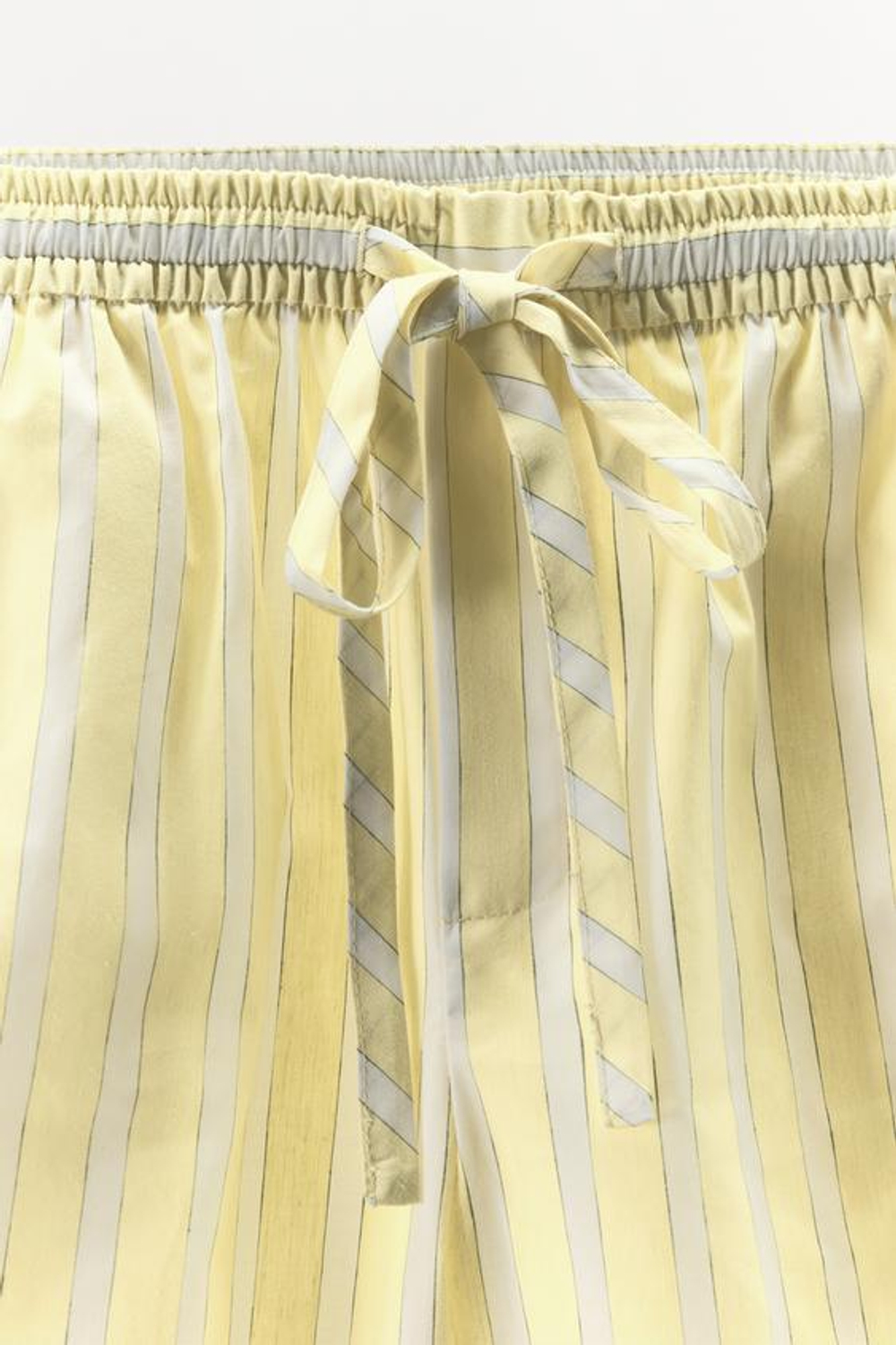 ZARA ПОЛОСАТЫЕ ПИЖАМНЫЕ БЕРМУДЫ, ЖЕЛТЫЙ