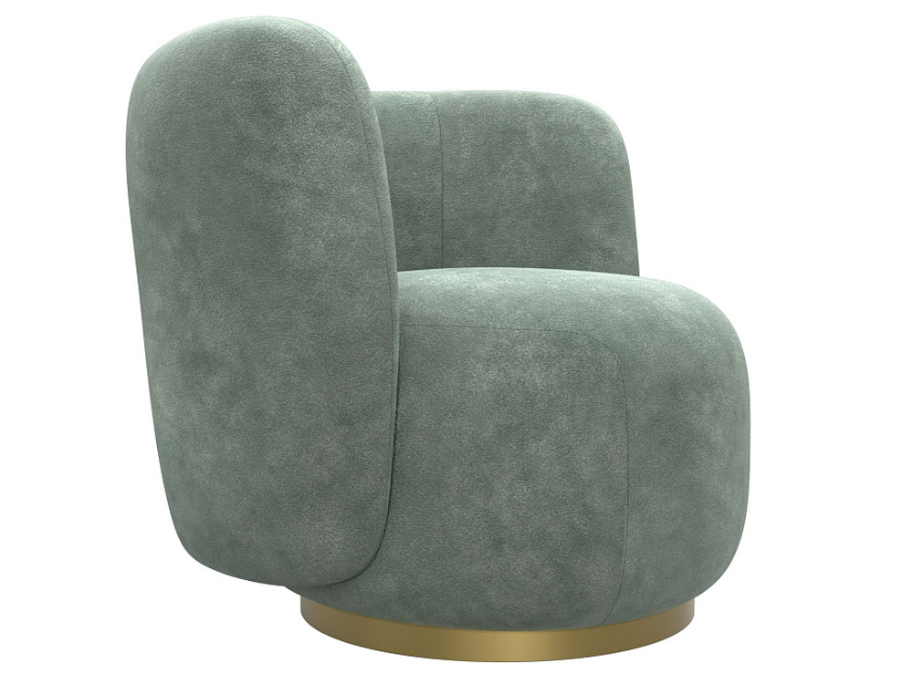 Кресло Лига-072, велюр BRUT 08 зеленый, Велюр, 131005