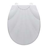 Сиденье для унитаза с детской накладкой "Ракушка LUX" белое