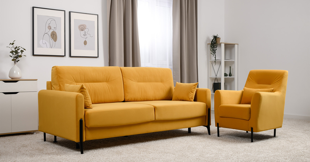 Барселона диван-кровать (желтый)