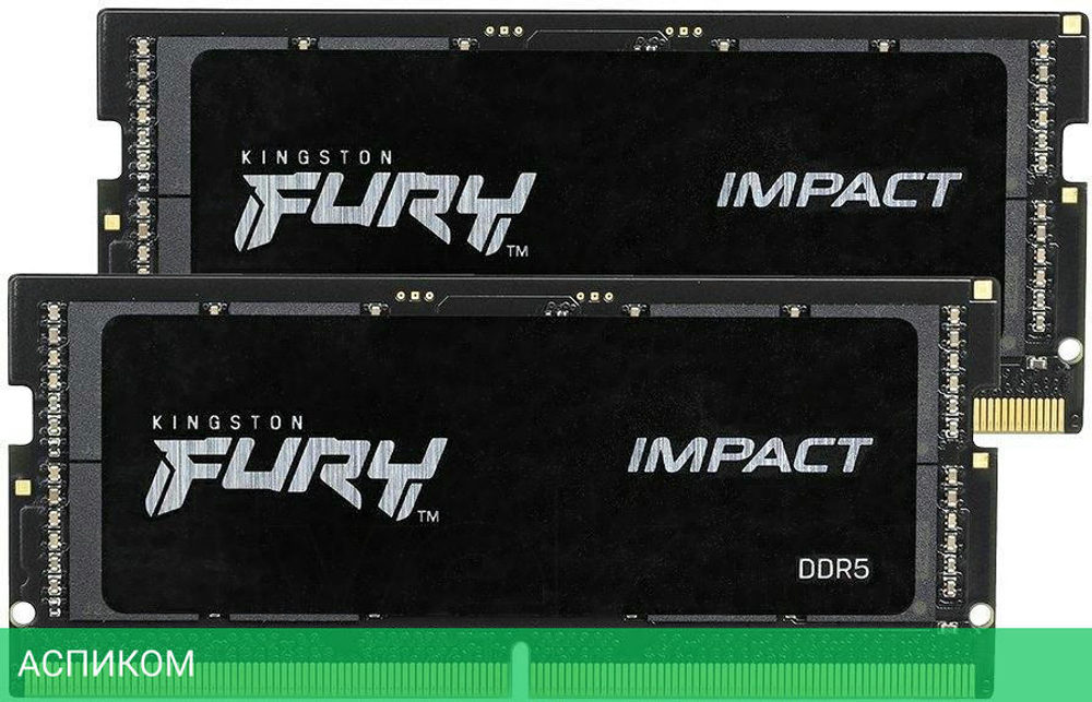 Оперативная память Kingston Fury Impact 32Gb DDR5 (KF560S38IBK2-32)