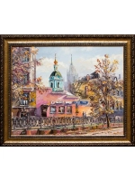 Картина маслом Москва. Яузский бульвар Артемис