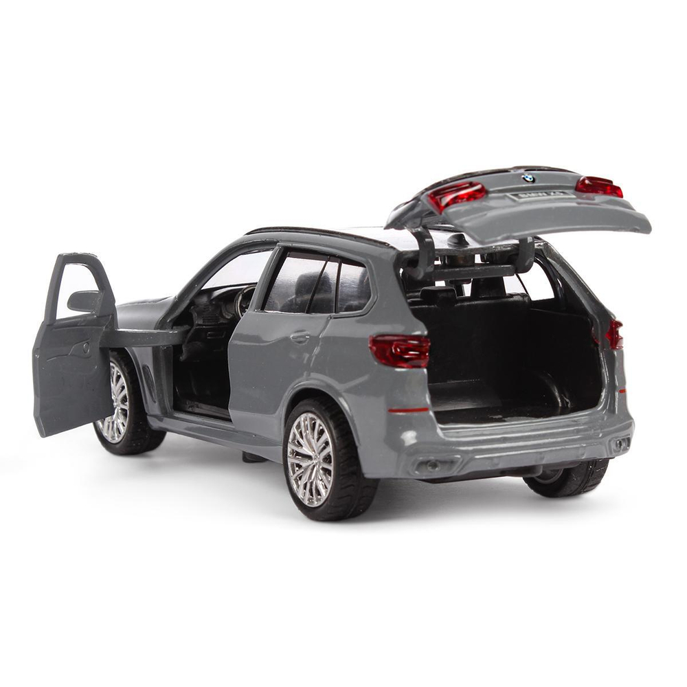 Модель ин. мет. "BMW X5 M-Sport" 12см. двери, багаж, цв.мокрый асфальт (Технопарк)