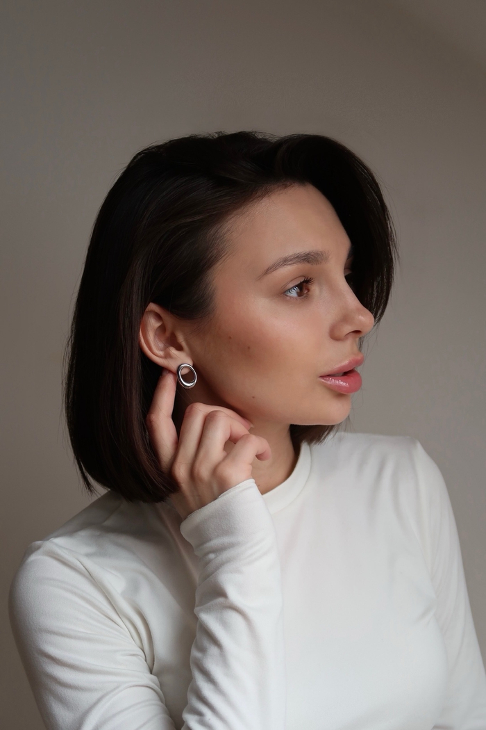 Серьги ОВАЛ mini silver