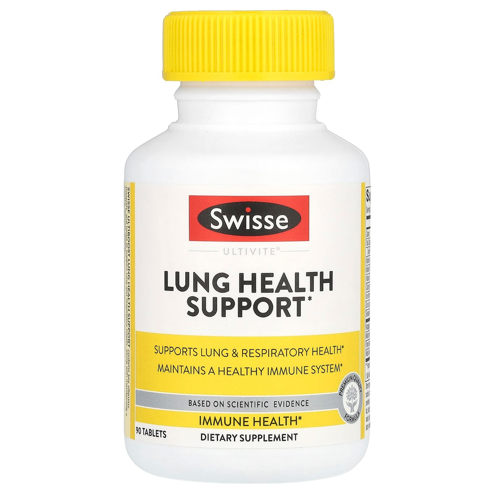 Swisse, Ultiboost, поддержка здоровья легких, 90 таблеток