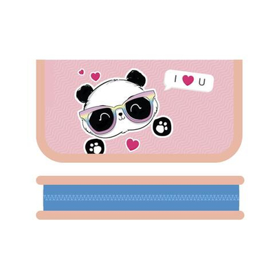 Пенал 1 секц. средний 190/90 "Панда в очках 2024"