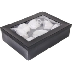 Чайный набор 12 предметов «White magic» (6 кружек 220мл+6 блюдец), кружка волна