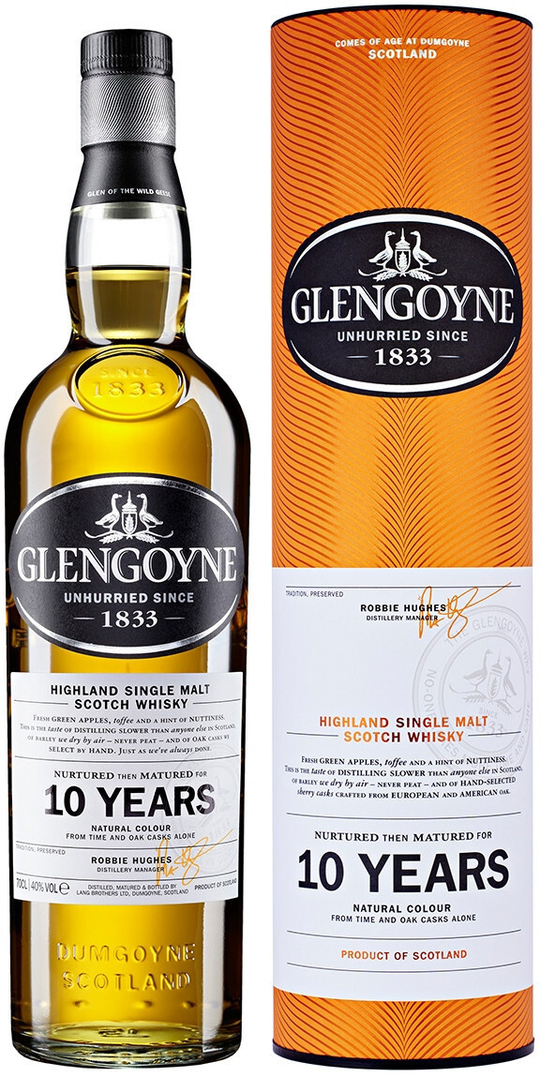 Виски Glengoyne 10 Years Old In Tube, 0.7 л