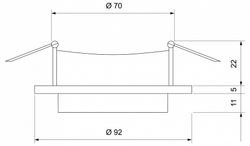 Встраиваемый светильник Elektrostandard 116 MR16 a055670