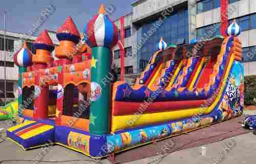 Надувная горка "Осьминог на вершине"