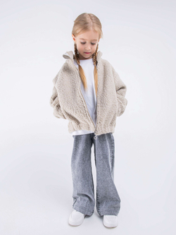 Куртка флисовая тедди "Бежевый"