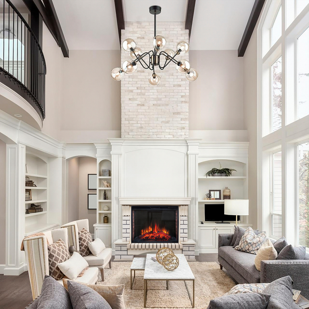 Каминокомплект Real Flame Country 33/33W WT с очагом Epsilon 33