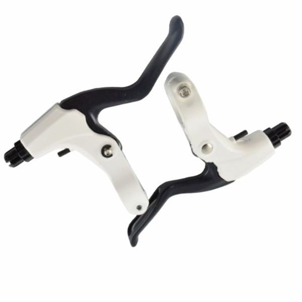 Ручки тормоза HORST V-brake/кантелив., алюм., бело-черные (00-171612)