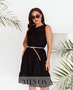 Платье 3146B-черный Minova