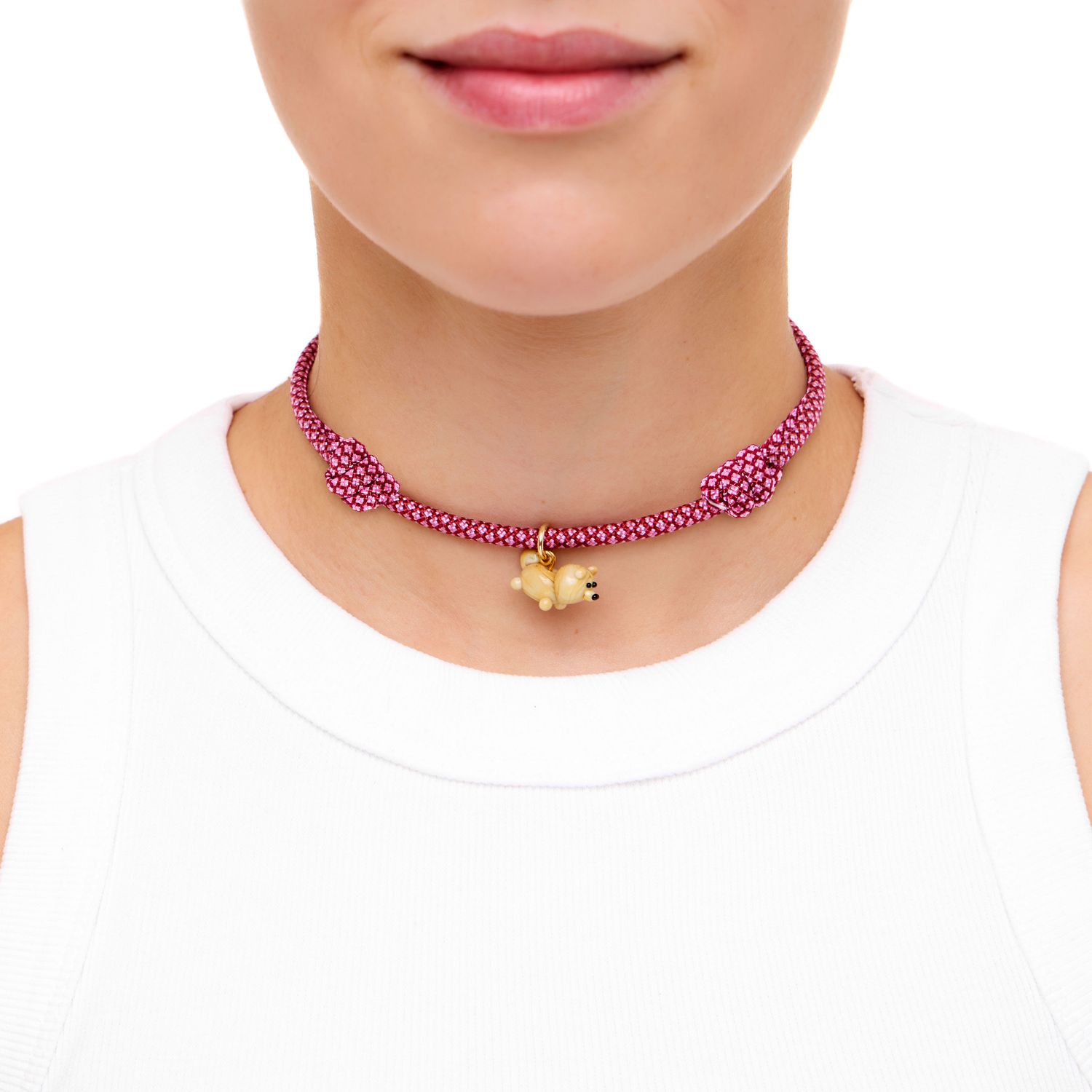 Колье Knitted Cutie Necklace - Pomeranian