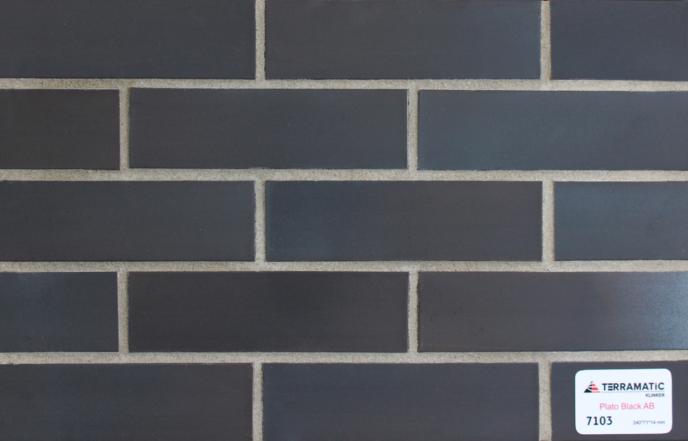 Клинкерная плитка Plato Black AB 7103
