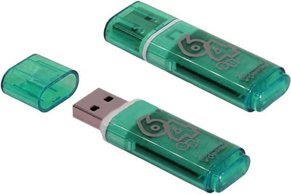 64GB USB Smartbuy Glossy series Green